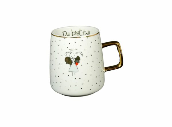 Mea Living Henkelbecher Kaffeebecher Tasse mit Henkel Du Bist Toll