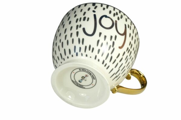 Mea Living Porzellantasse Kaffeetasse Joy Gold mit Geschenkbox