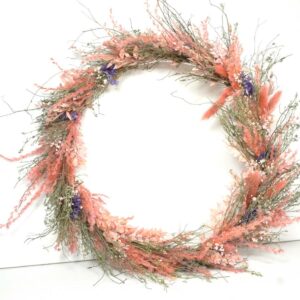 Deko Ring Kranz Ring Aufhänger Wandkranz Naturkranz Türkranz Ruskus Handarbeit 40cm ∅