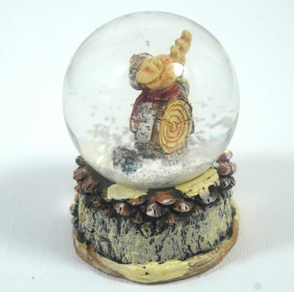 Deko Schneekugel Glimmerkugel Glitzerkugel Weihnachts Schneekugel Rentier 5cm ∅