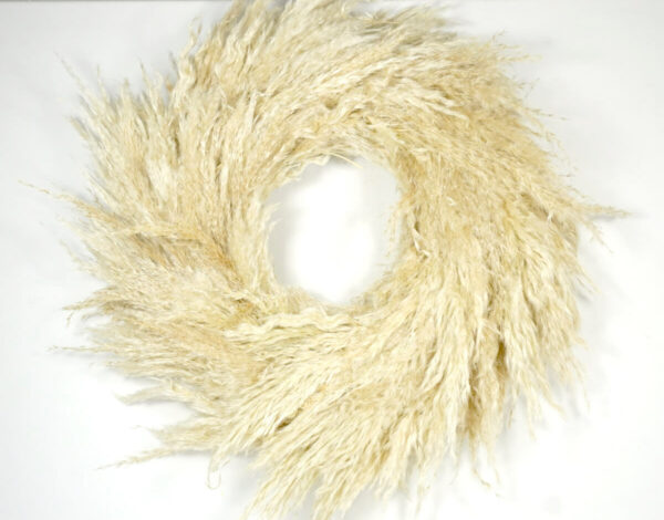 HBX Deko Kranz Naturkranz Tischkranz Wandkranz Gräser 40cm ∅