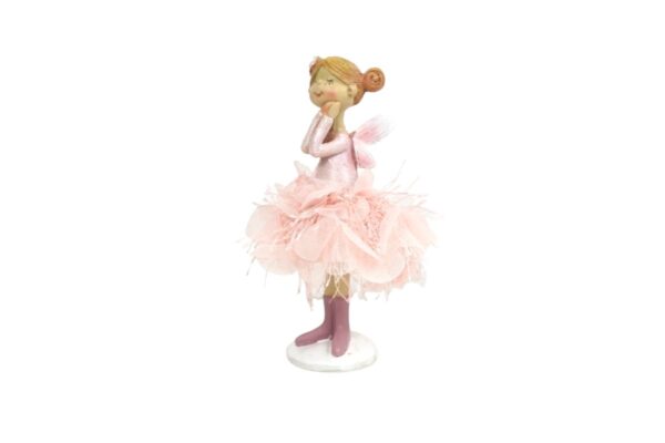 Dekofigur Deko Fee Elfe Feenmädchen Blumenfee Dream Rosa