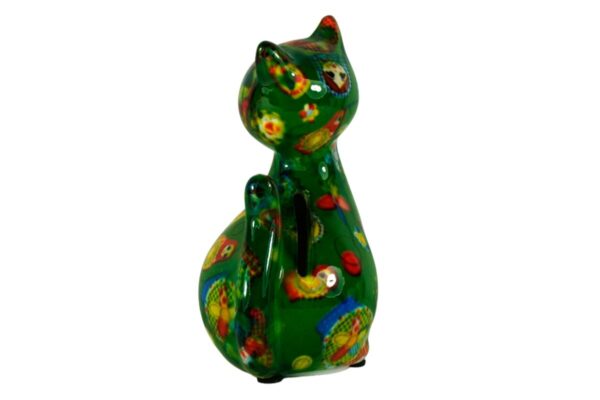 Pomme Pidou Spardose Money Bank Katze Petit Caramel Grün