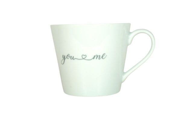 Krasilnikoff Kaffeebecher Kaffeetasse Sprüche Tasse Mug Cup you & me