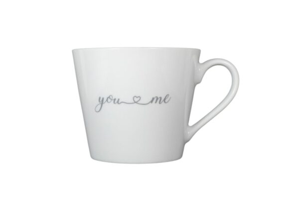 Krasilnikoff Kaffeebecher Kaffeetasse Sprüche Tasse Mug Cup you & me