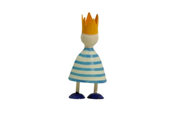 Pape Deko Figur Blechpuppe Little King Blechfigur Blau
