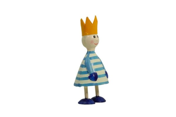 Pape Deko Figur Blechpuppe Little King Blechfigur Blau