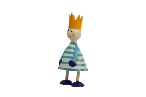 Pape Deko Figur Blechpuppe Little King Blechfigur Blau