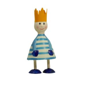 Pape Deko Figur Blechpuppe Little King Blechfigur Blau