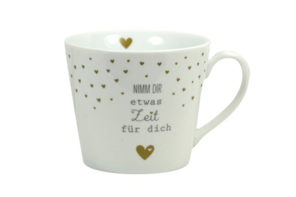 Krasilnikoff Kaffeebecher Kaffeetasse Sprüche Tasse Mug Cup Nimm dir etwas Zeit für Dich