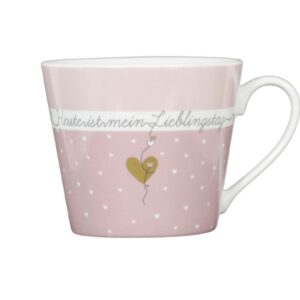 Krasilnikoff Kaffeebecher Kaffeetasse Sprüche Tasse Mug Cup Heute ist mein Lieblingstag