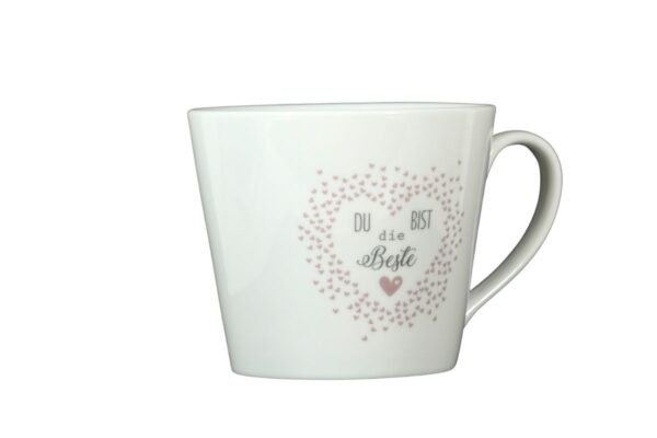 Krasilnikoff Kaffeebecher Kaffeetasse Sprüche Tasse Mug Cup Du bist die Beste