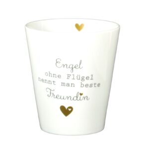 Krasilnikoff Kaffeebecher Sprüche Tasse Mug Cup Engel ohne Flügel nennt man beste Freundin