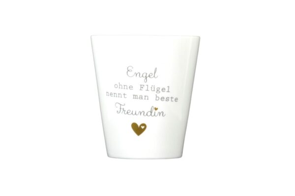 Krasilnikoff Kaffeebecher Sprüche Tasse Mug Cup Engel ohne Flügel nennt man beste Freundin