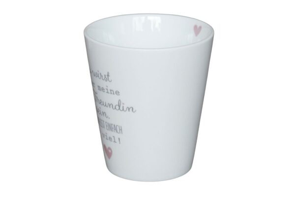 Krasilnikoff Kaffeebecher Sprüche Tasse Mug Cup Du wirst immer meine beste Freundin sein. Du weißt einfach zu viel