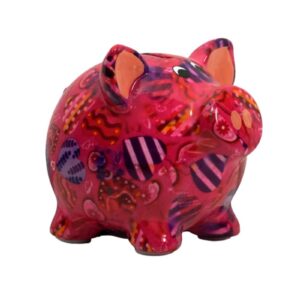 Pomme Pidou Money Bank Spardose Petit Sparschwein Rosie Pink Heart