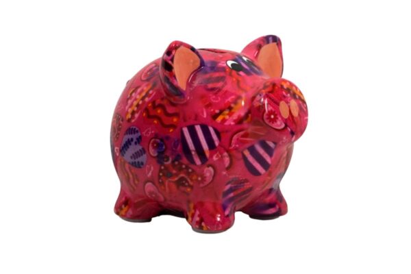 Pomme Pidou Money Bank Spardose Petit Sparschwein Rosie Pink Heart