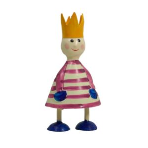 Pape Deko Figur Blechpuppe Little King Blechfigur Rosa