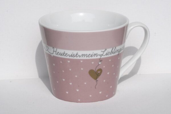 Krasilnikoff Kaffeebecher Kaffeetasse Sprüche Tasse Mug Cup Heute ist mein Lieblingstag