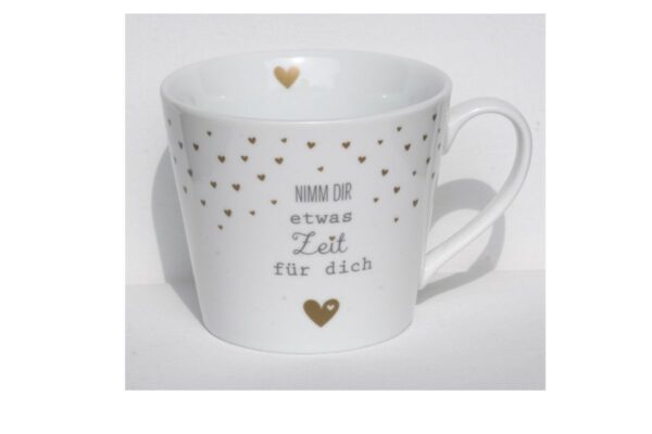 Krasilnikoff Kaffeebecher Kaffeetasse Sprüche Tasse Mug Cup Nimm dir etwas Zeit für Dich