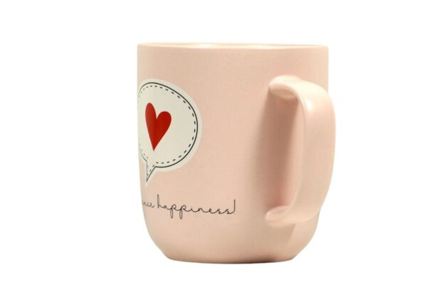 PPD Henkelbecher Kaffeebecher Sprüchetasse Mug love peace happiness