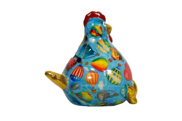 Pomme Pidou Spardose Money Bank Huhn Claire Petit Blau