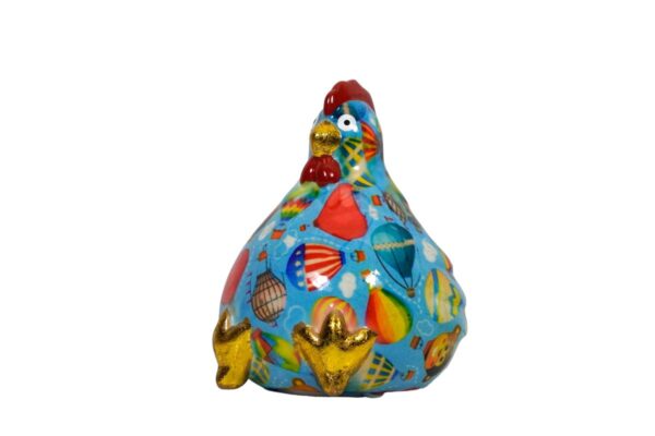 Pomme Pidou Spardose Money Bank Huhn Claire Petit Blau