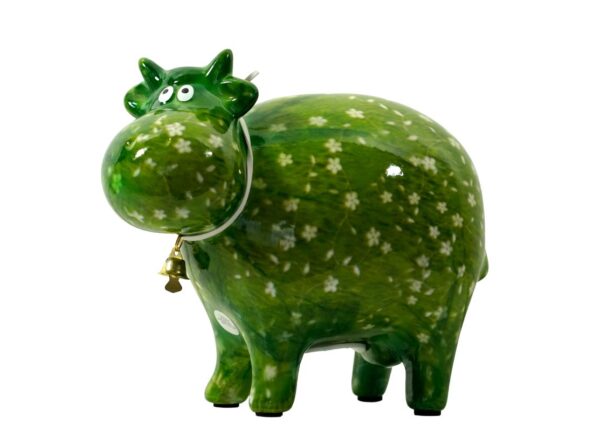 Pomme Pidou Spardose Money Bank Kuh Bella Grün Wiese