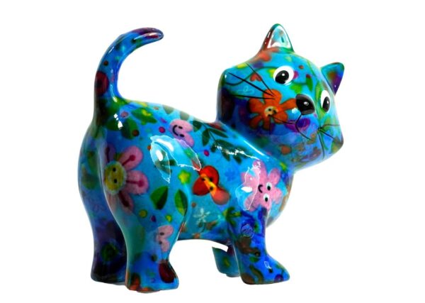 Pomme Pidou Spardose Money Bank Petit Katze Kiki Blau