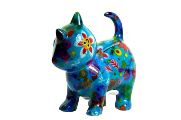 Pomme Pidou Spardose Money Bank Petit Katze Kiki Blau