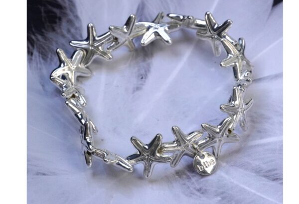 Biba Armband Silber Seesternchen Damen Armband Glücksbringer