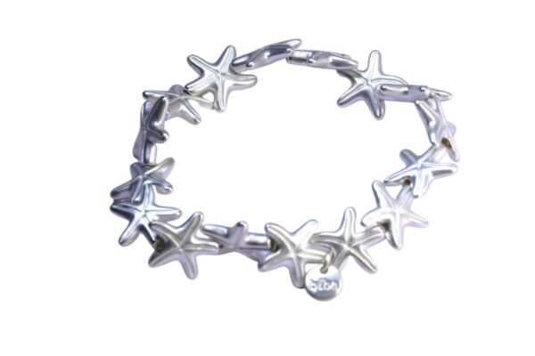 Biba Armband Silber Matt Seesternchen Damen Armband Glücksbringer