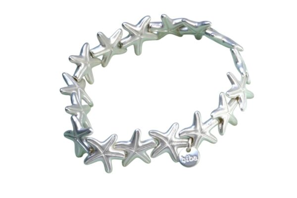 Biba Armband Silber Matt Seesternchen Damen Armband Glücksbringer