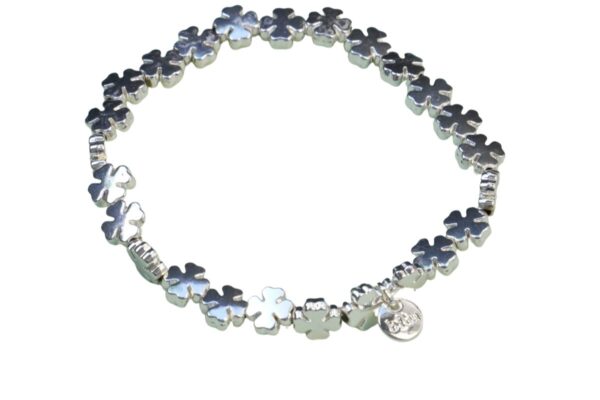 Biba Armband Silber Kleeblatt Damen Armband Glücksbringer