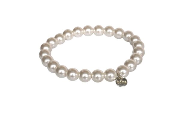 Biba Armband Perlweiss Damen Armband Glücksbringer