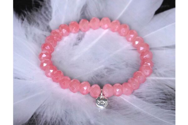Biba Armband Crystal Zartrosa Perle Damen Armband Glücksbringer