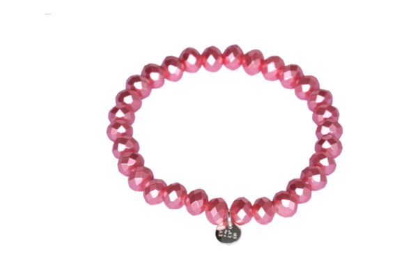 Biba Armband Crystal Lachs Rosa Perle Damen Armband Glücksbringer