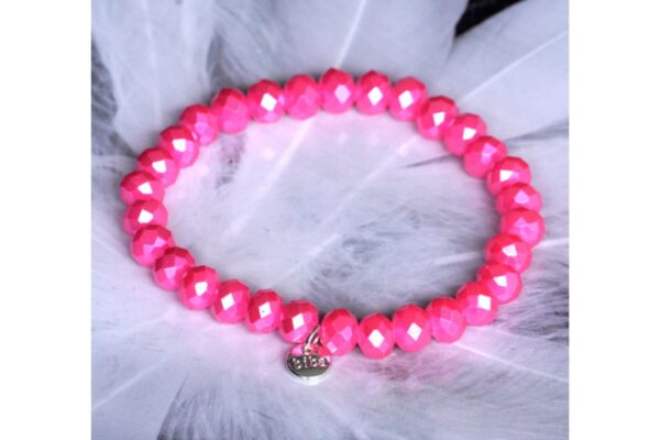 Biba Armband Crystal Pink Ice Perle Damen Armband Glücksbringer