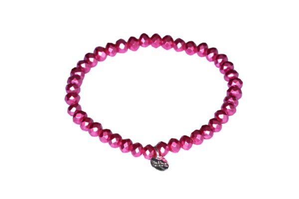 Biba Armband Crystal Pink Ice Perle 4mm Damen Armband Glücksbringer