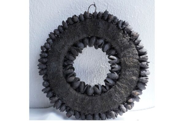 Couronne Türkranz Naturkranz Bakuli Früchte Trocken Kranz Black 30 ∅
