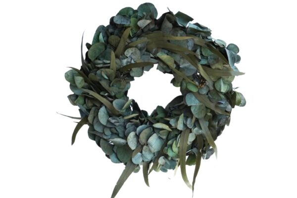 Dekokranz Eukalyptuskranz Naturkranz Wandkranz Eukalyptus Mix 35cm ∅