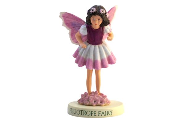 Flower Fairy Dekofigur Elfe Heliotrope Sonnenwende Waldfee Sockel