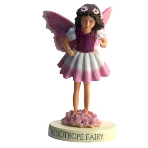 Flower Fairy Dekofigur Elfe Heliotrope Sonnenwende Waldfee Sockel