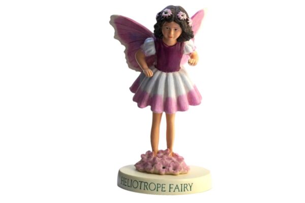 Flower Fairy Dekofigur Elfe Heliotrope Sonnenwende Waldfee Sockel