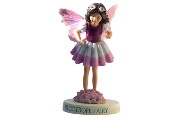 Flower Fairy Dekofigur Elfe Heliotrope Sonnenwende Waldfee Sockel