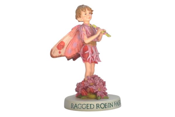 Flower Fairy Dekofigur Elfe Ragged Robin Fairy Sockel