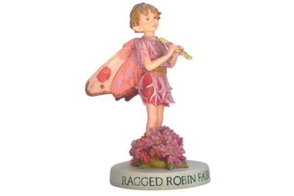 Flower Fairy Dekofigur Elfe Ragged Robin Fairy Sockel