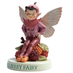 Flower Fairy Dekofigur Elf Mulberry Fairy Waldelf Sockel