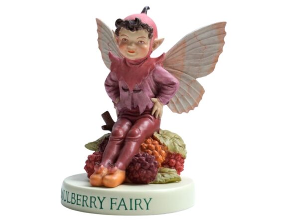 Flower Fairy Dekofigur Elf Mulberry Fairy Waldelf Sockel