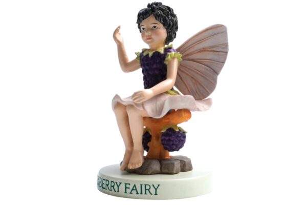 Flower Fairy Dekofigur Elfe Blackberry Fairy Waldelfe Sockel
